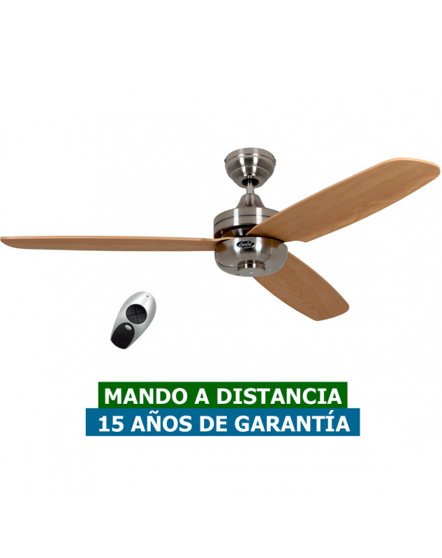 Ventilador de techo night flight de casafan con mando y posibilidad de luz
