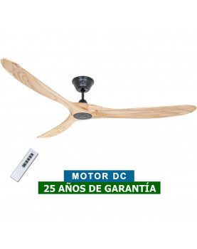 Ventilador de techo CasaFan 318018 Eco Genuino madera maciza color natural con mando a distancia
