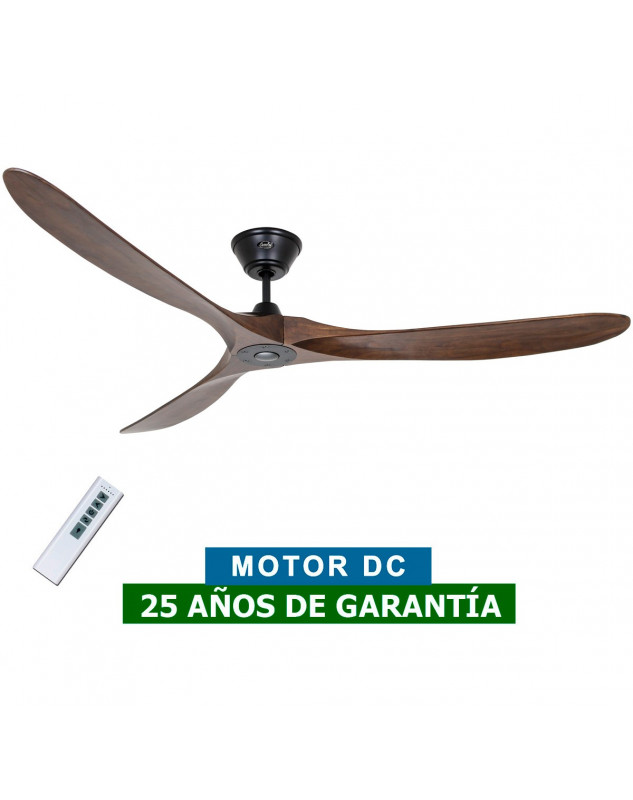 Ventilador de techo CasaFan 318017 Eco Genuino madera maciza color oscuro