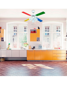 Ventilador para techo con luz Sulion 075438 Hornet aspas reversibles