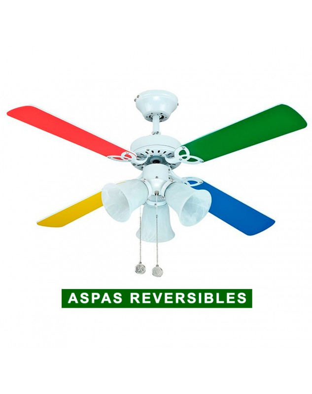 Ventilador de techo con luz Sulion 075438 Hornet