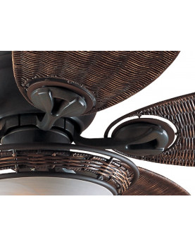 ventilador de techo con estilo tropical Hunter 24457 CARIBBEAN BREEZE