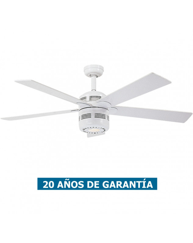 Ventilador de techo con luz CasaFan 513219 ALU de estilo retro