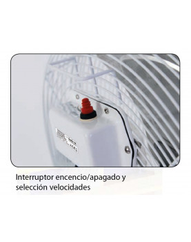 interruptor en la parte trasera CasaFan 304509 SPEED2PROTECT blanco