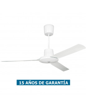 ventilador para oficinas Vortice Nordik Evolution con aspas y motor blanco