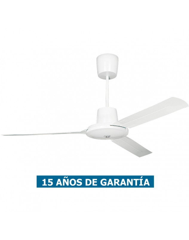 ventilador para oficinas Vortice Nordik Evolution con aspas y motor blanco