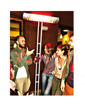 Calefactor halógeno para bares, restaures, locales