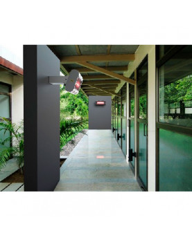 Calefactor halógeno por infrarrojo para grandes espacios abiertos