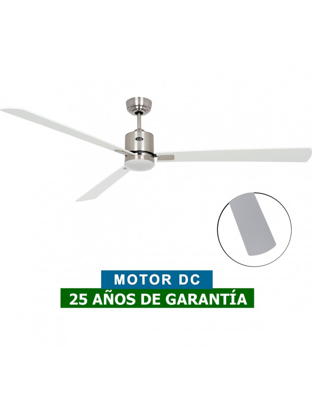 Ventilador de techo con luz ECO NEO II de color blanco o gris