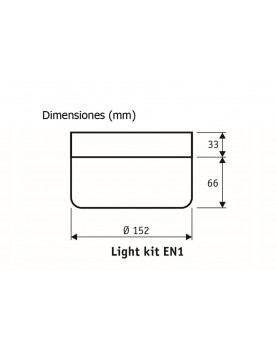 Esquema kit de luz CasaFan EN1 WE 2652