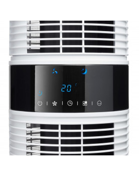 torre ventilador con panel LED