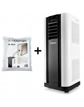 Aire acondicionado Noaton AC 5109 con aislamiento de ventanas AL 4010 trotec airlock