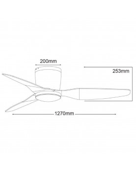 ventilador para techos bajos Martec Flush