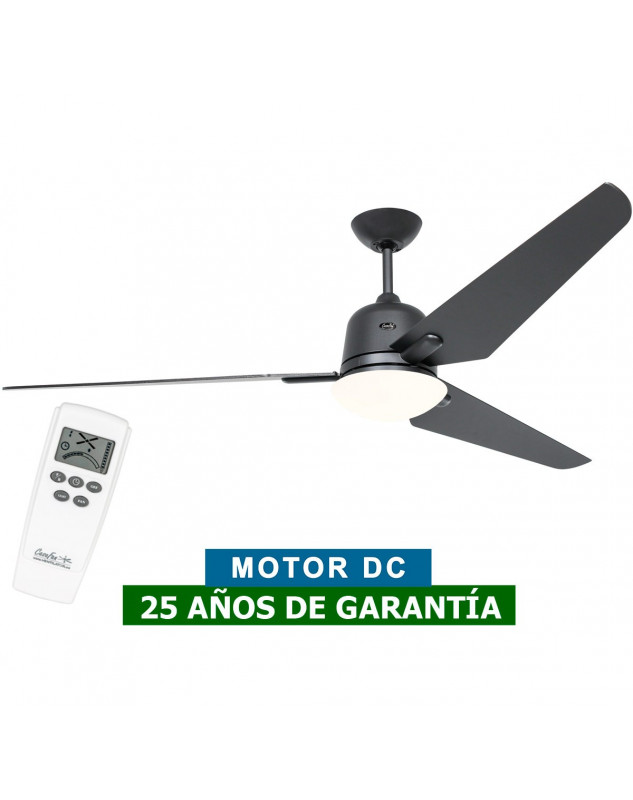 Ventilador de techo con luz CasaFan 516098 ECO AVIATOS 162 gris basalto/ gris basalto BG-BG DC