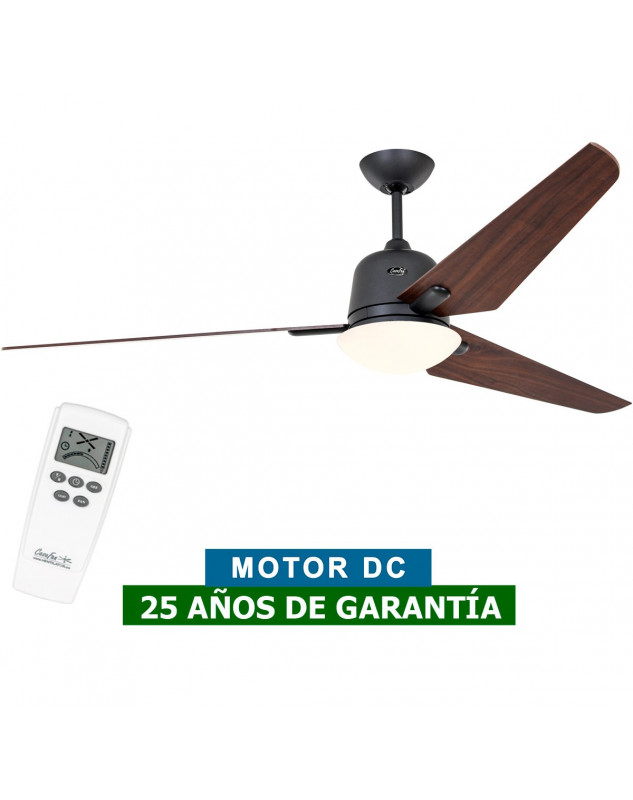 Ventilador de techo con luz CasaFan 516095 ECO AVIATOS 162 nogal/ gris basalto BG-NB DC