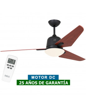 Ventilador de techo con luz CasaFan 513255 ECO AVIATOS 132 cereza/ gris basalto BG-KI DC
