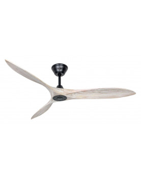 ventilador de techo de madera gastada de diseño