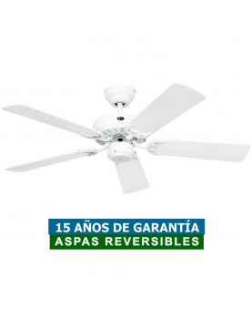 Ventilador de techo CasaFan 510303 CLASSIC ROYAL 103 blanco o mimbre