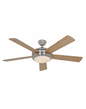 Ventilador de techo con luz CasaFan 9513260 TITANIUM haya o pino /cromo satinado