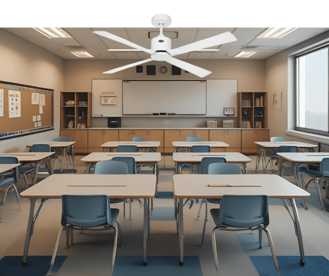 ventilador de techo para escuelas