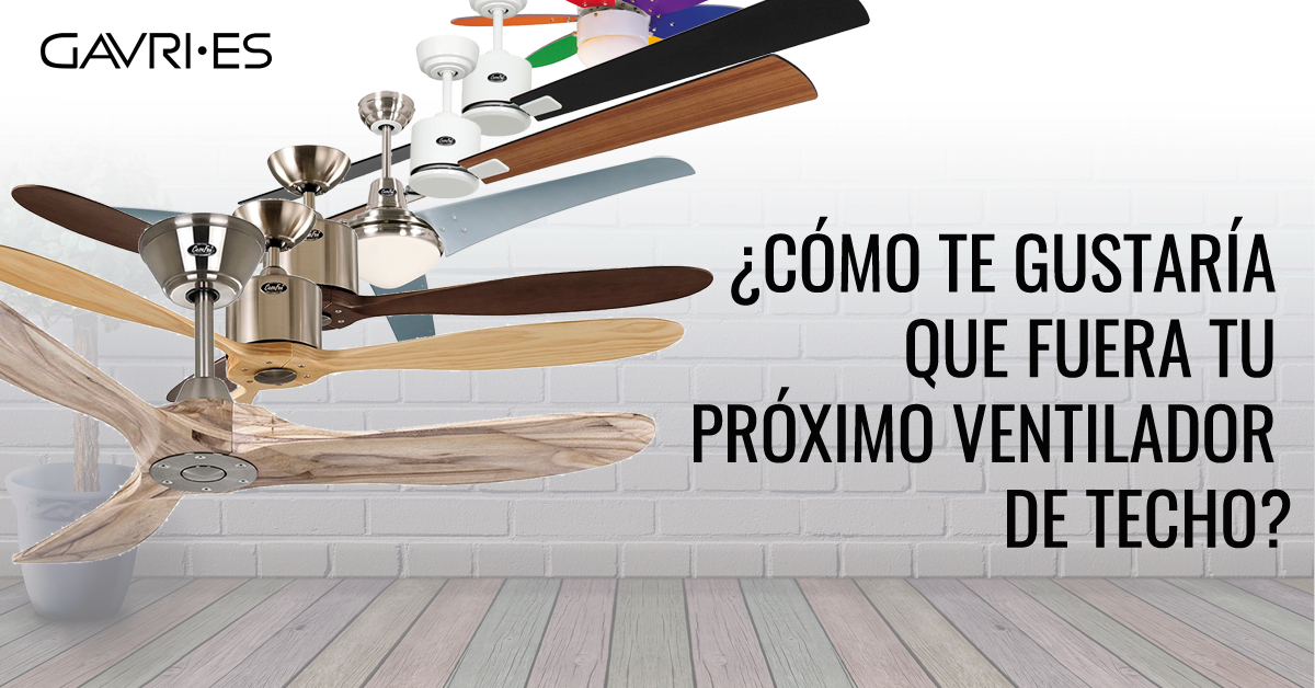 elige tu propio ventilador de techo