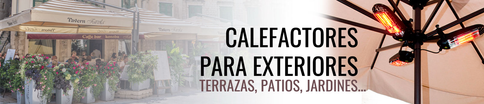 calefactores para exteriores