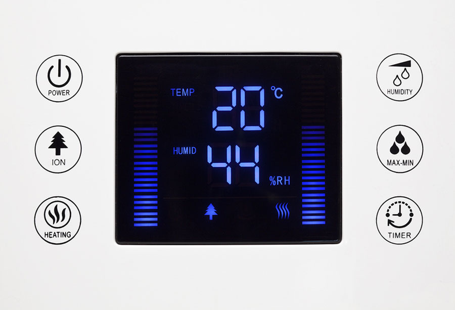 La pantalla digital con teclas táctiles intuitivas es fácil de operar