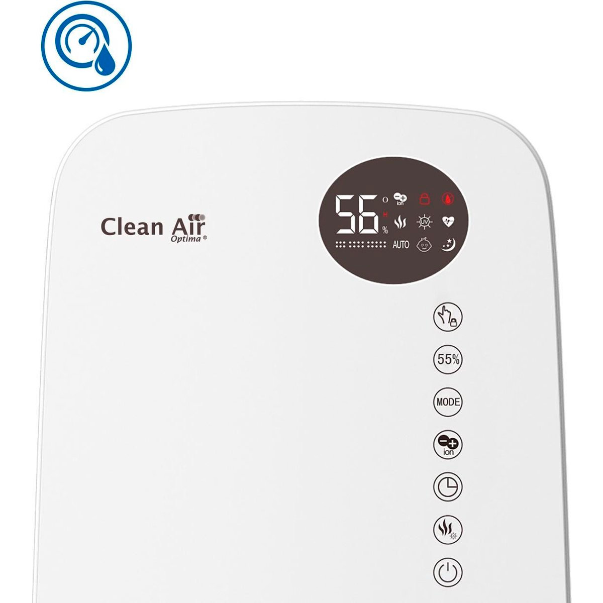 humidificador de aire Clean Air Optim CA-606 panel de accionamiento