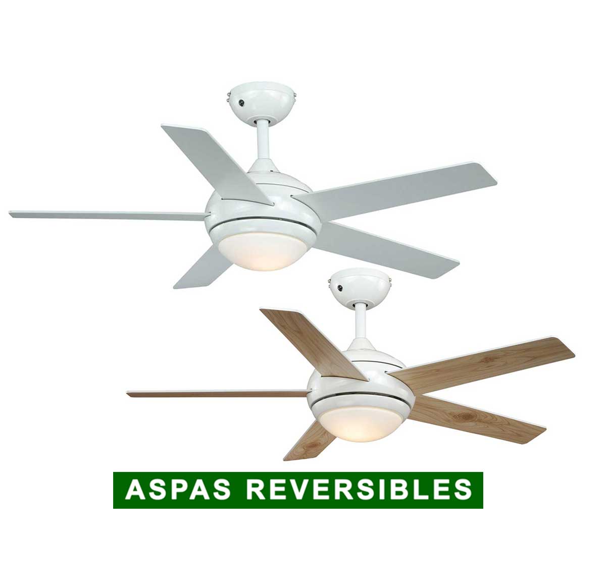 Ventilador de techo AireRyder con luz FN52217 Fresco aspas reversibles
