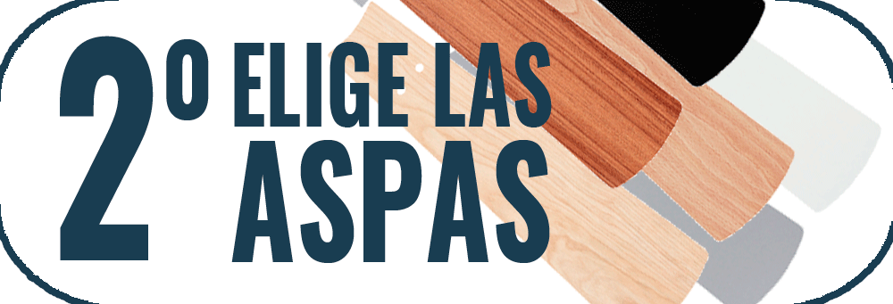 Elige las aspas que quieras para tu ventilador de techo