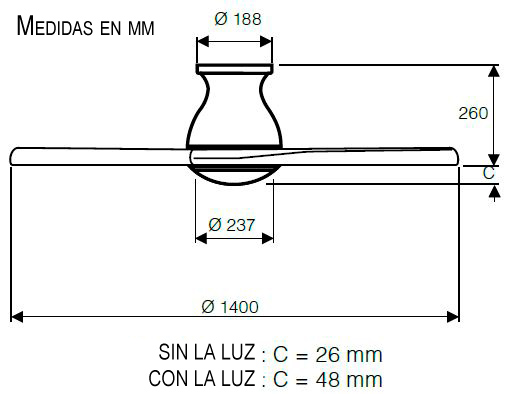 Esquema ventilador de techo CasaFan 922511 Eco Neo II 103 Esquema ventilador de techo CasaFan Eco Regento