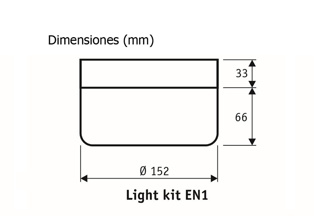 Esquema del kit de luz EN1 WE 2652 para ventilador de techo CasaFan Esquema del kit de luz EN1 WE 2652 para ventilador de techo CasaFan
