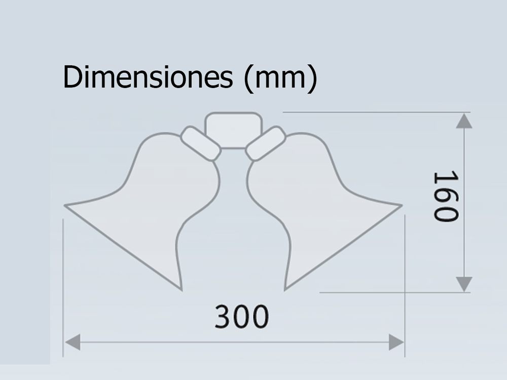 Esquema del kit de luces 3 para ventilador de techo CasaFan