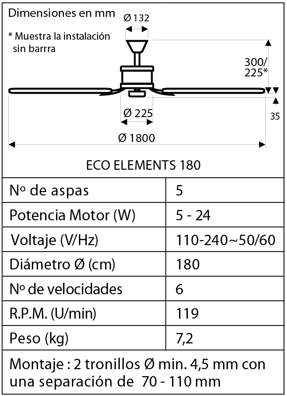 ECO ELEMENTS 180 ECO