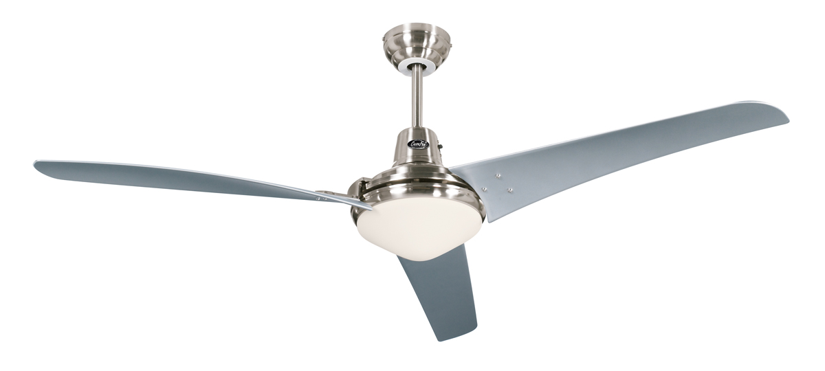 Ventilador de techo Casafan con luz 9313210 Mirage gris plateado