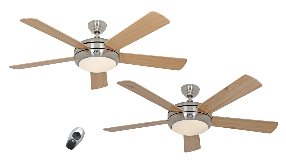 Ventilador de techo Casafan con luz 9513260 Titanium transparente